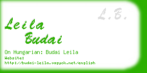 leila budai business card